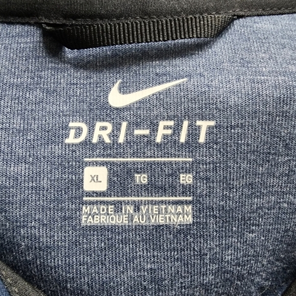 Nike Dry Showtime Fleece Blue Full-Zip Hoodie - XL - Picture 10 of 10